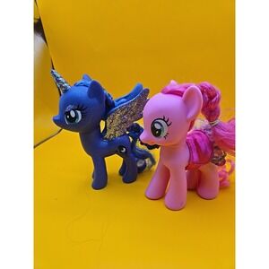 My Little Pony MLP Sparkle Glitter Wing Princess Luna & Pinkie Pie 6 Inch
